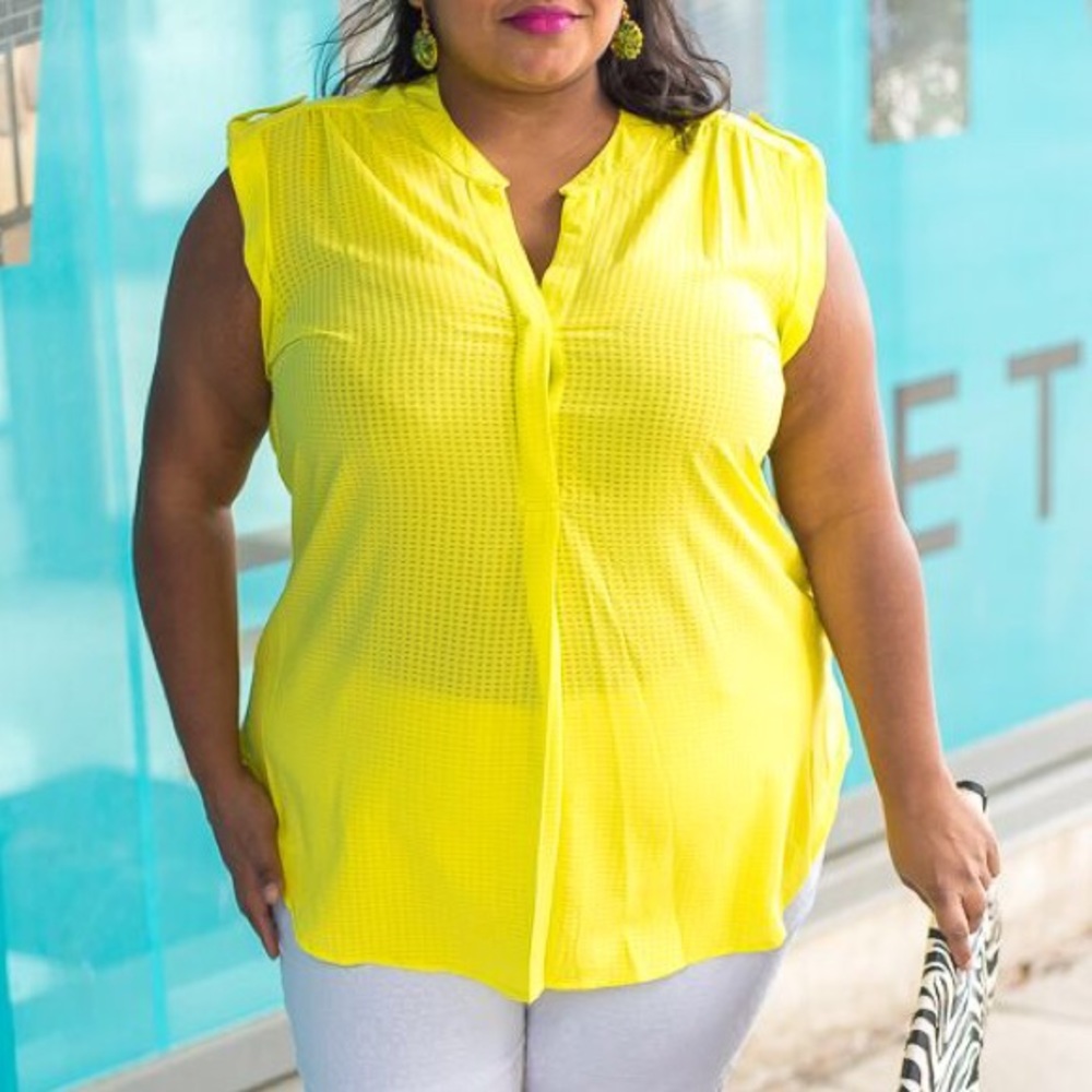Chartreuse blouse